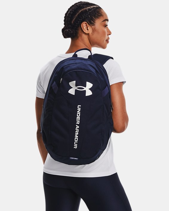 UA Hustle Lite Backpack, Navy, pdpMainDesktop image number 4